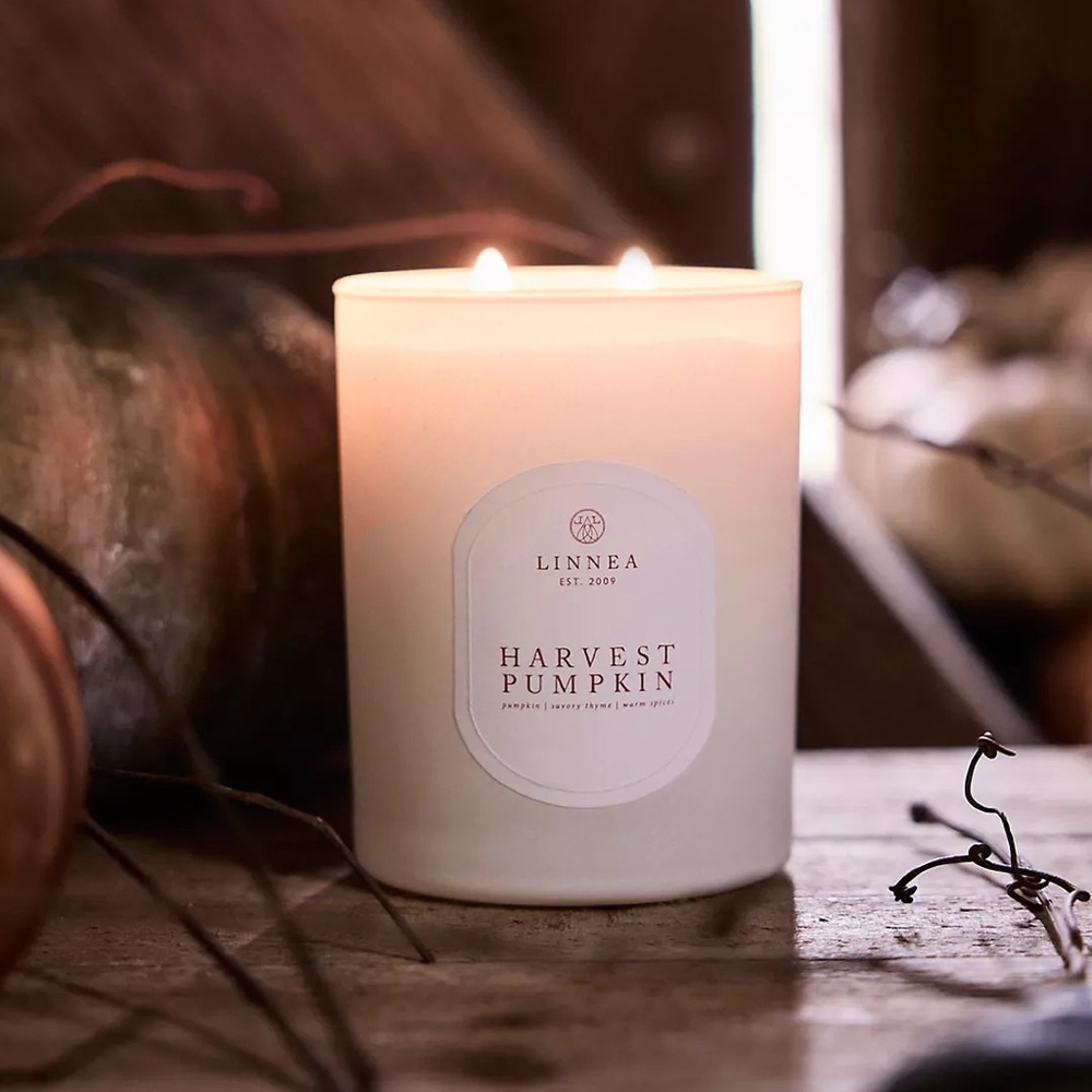 NWT Anthropologie x Linnea Pumpkin Harvest Candle 11 oz